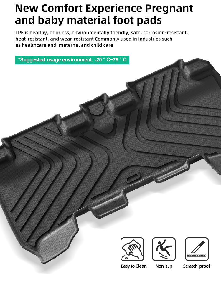 Car Floor Mats TPE for Mitsubishi Delica-mini 23-25