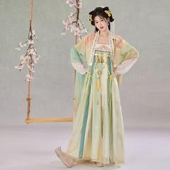 [Liushangguoyan]オリジナル漢服女性の胸までの長さの妖精風国民風春夏スカート刺繍漢要素改良