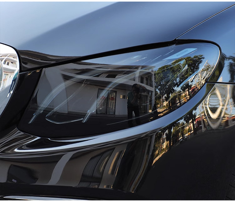 Automobile imported TPU light control light film color change headlight blackening tail light transparent purple black color change lens protective film