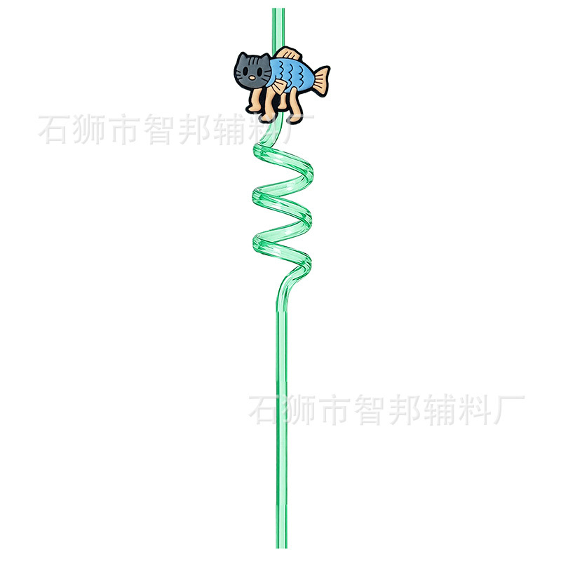 【山海経】越境アニメモンスターパーティ飲み物パーティー海外山海経モンスター創意螺旋ストロー|undefined