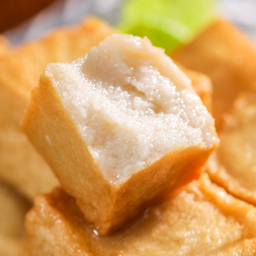 Hong Kong style golden fish tofu, fish egg skewers, oden cooking ingredients, spicy curry fish balls, hot pot ingredients wholesale