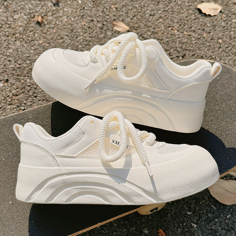 Summer white shoes, footwear, universal sports shoes platform