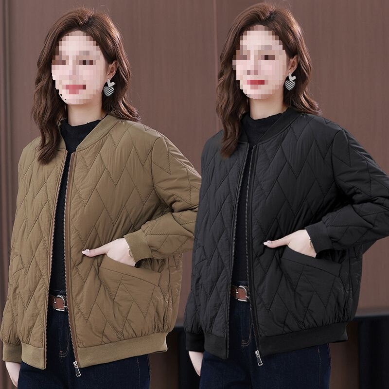 Mom's Winter Cotton-Padded Jacket, Short Style, Fashionable Jacket, 2025 New Cotton-Padded Jacket, Middle-Aged and Elderly Women's Winter down Jacket