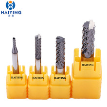 海赢进口DLC涂层碳纤维电木板PCB石墨铣床板材专用玉米钨钢铣刀