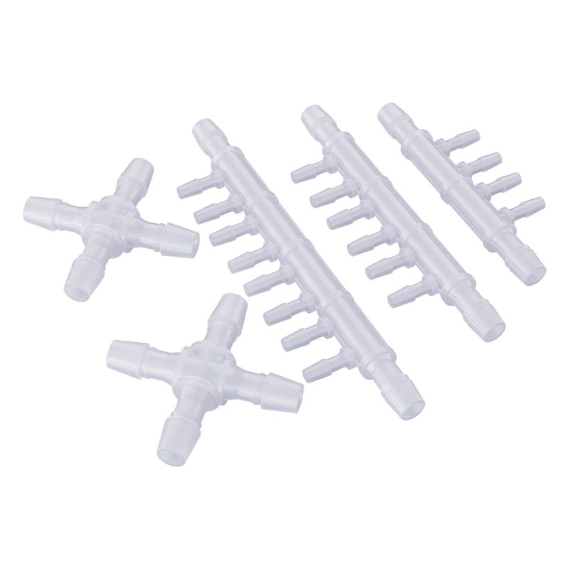 Пластиковый четырехходовой соединитель из полипропилена, пластиковый крестообразный четырехходовой соединитель, четырехходовой соединитель для шлангов, равнопроходной четырех/шестиканальный соединитель