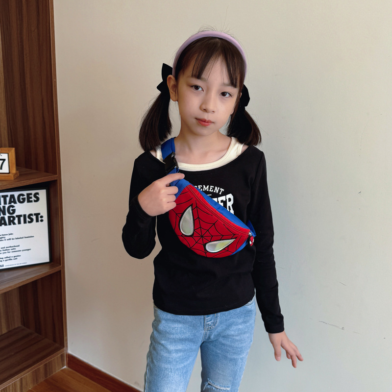 Cartoon japonés lindo bolso de pecho para niños y niñas 2025 nueva moda creativa bolso de cintura para niños bolso de mochila para niños