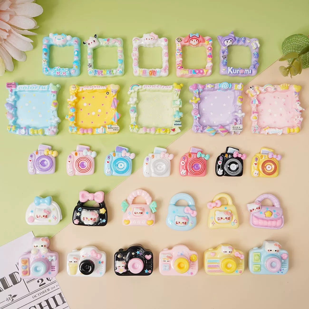 手工奶油胶迷你挂件装饰仿真模型小相机贴片相框diy树脂饰品配件