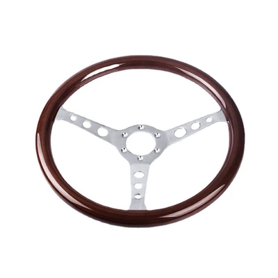 Wood Vintage Car Steering Wheel — Steering wheel