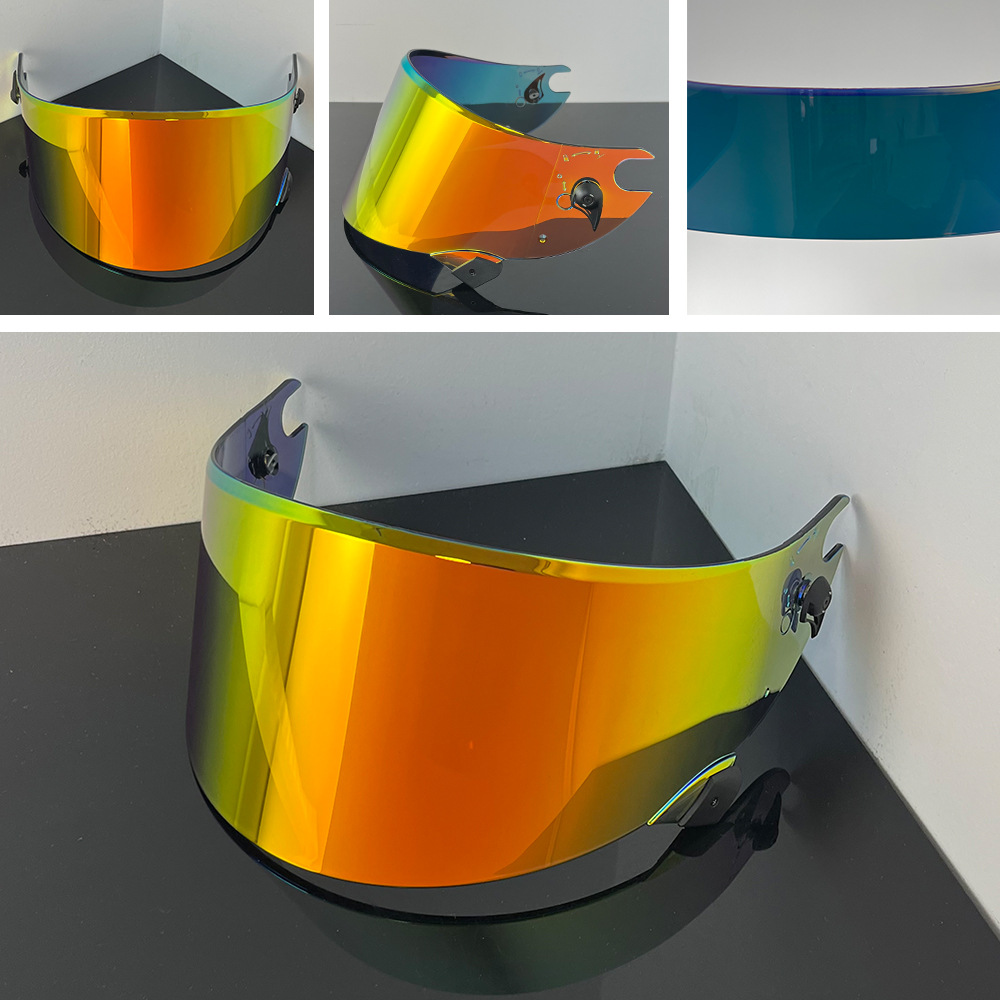 Helmet Lens Compatible with Race R Pro Gp/06, High-Definition Protective Mirror Lens, Windproof and Uv-Resistant