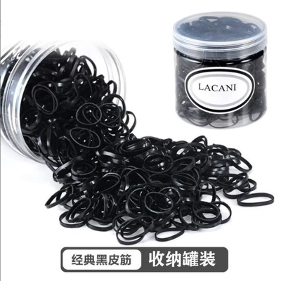 Elasticity Durable Black Rubber Ring – Saç üçün rezinlər - black-large-thickened-1000-cans
