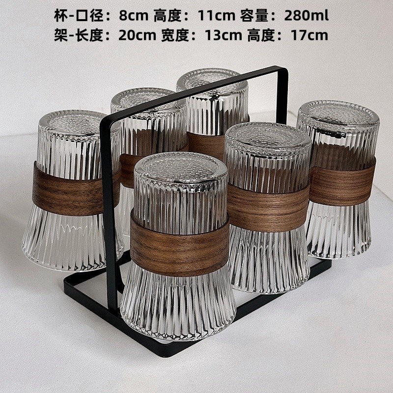 Tazas de vidrio chinas aislamiento térmico a prueba de quemaduras taza de té sala de estar taza de agua de bebida taza de jugo taza de café