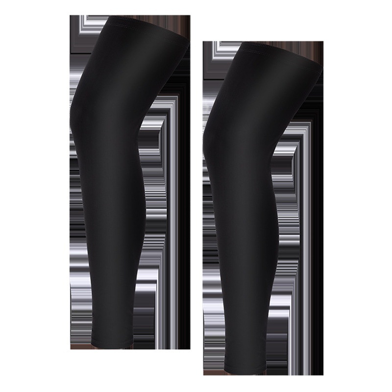 Sun Protection Leg Cover Men's and Women's Riding Ice Silk Sleeve Basketball Knee Pad Outdoor Running Leg Protector Cold Socks Foot Cover