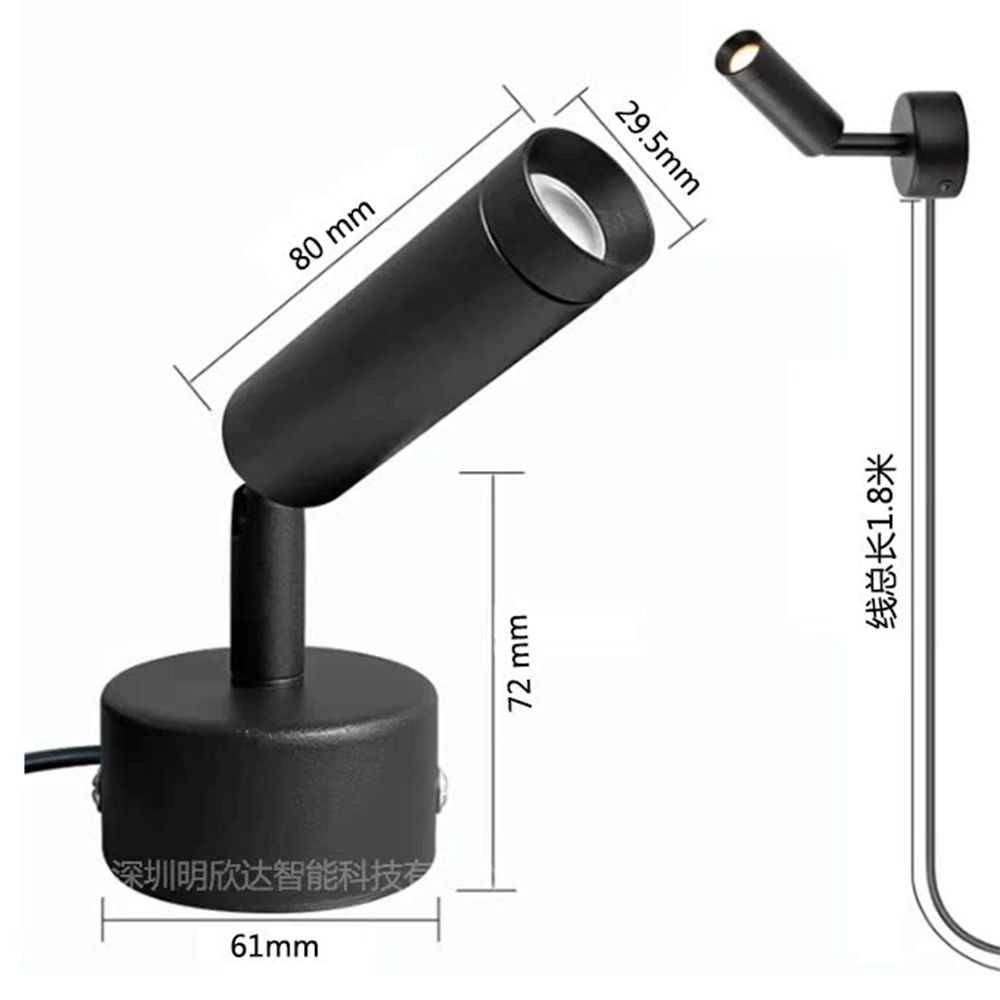 Wall sconce, switch key for gazebo, lights, 3W, (US plug), 1.8m, three colors