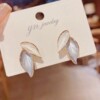 Fashion Jewelry Earrings Cute Dangle Gold Color Floral Flowe