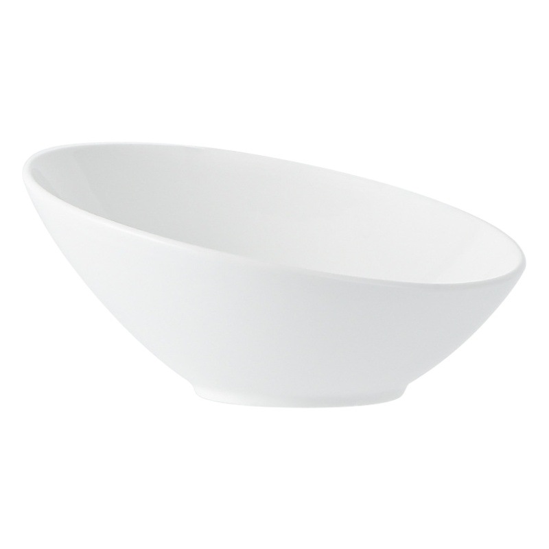 Tacos de ensalada de frutas simples, platos de sopa de forma especial, platos de sopa de alta calidad, platos de cerámica de restaurante occidental, platos de frutas yogurt