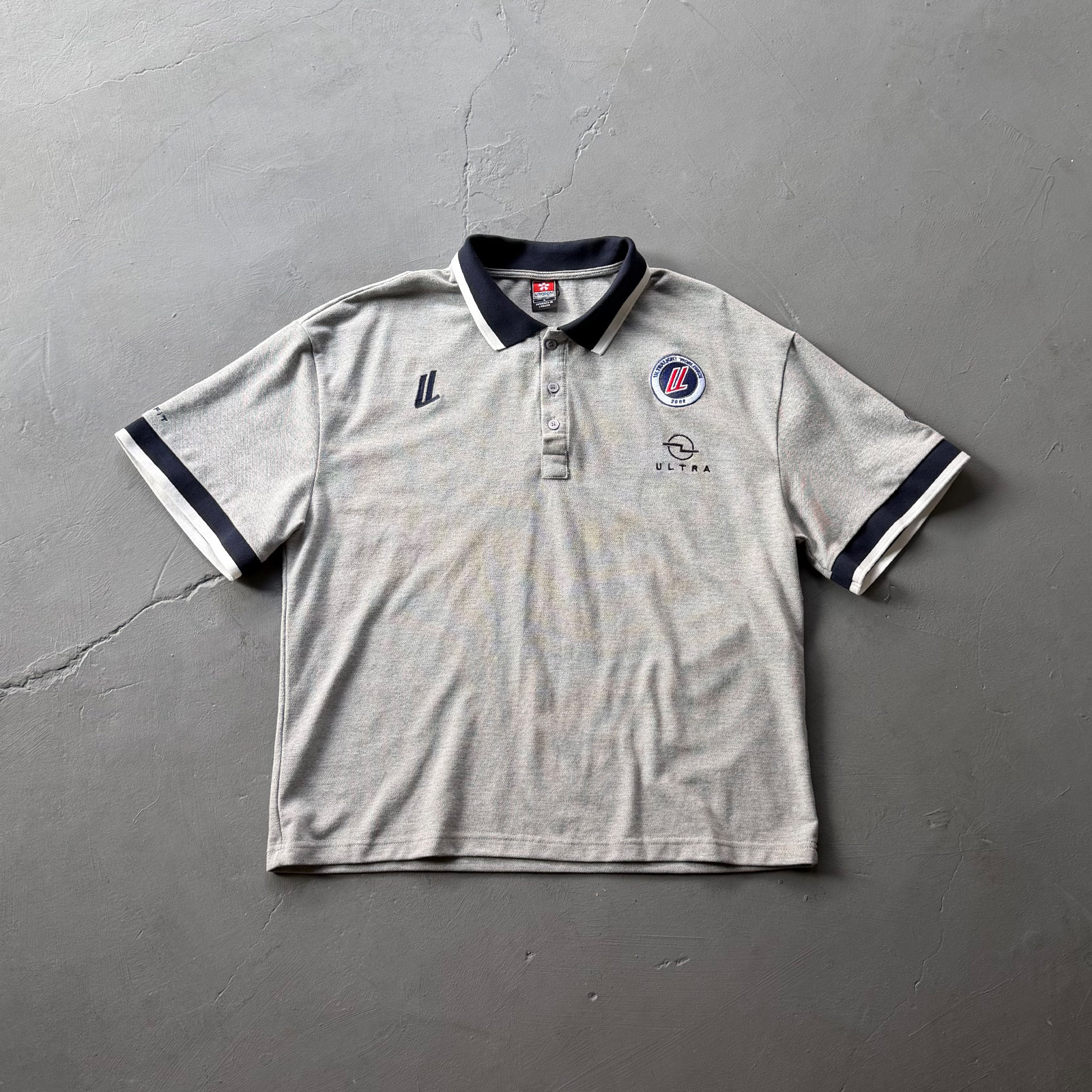 Ultralight London Shirt Striped Embroidery Grey