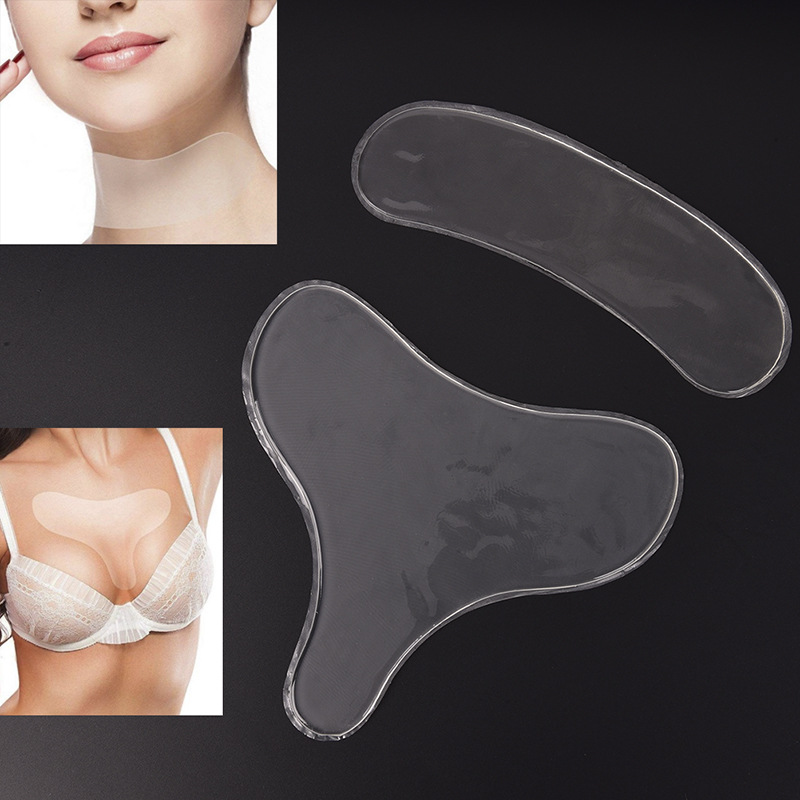 Silicone pad silicone chest patch lifting and tightening chest skin chest O pattern E face M patch
