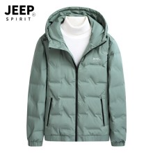 JEEP SPIRIT新款男士羽绒服灰鸭绒弹力防风宽松大码男装羽绒外套