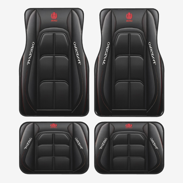 TEMU retro estilo nórdico alfombra de pie de coche alfombra de cuatro piezas tapete resistente a las manchas almohadilla de pie Amazon TEMU al por mayor