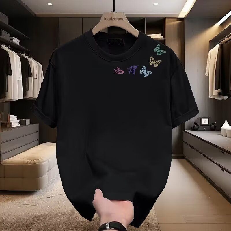 Abbigliamento uomo Maglietta a maniche corte da uomo Marchio alla moda Stile hip hop Girocollo Top estivo intimo per studenti e coppie_voghion.com