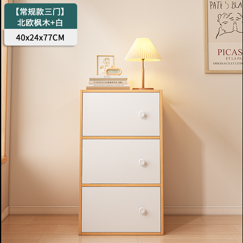 Estante de libros estante de piso sala de estar armario de libros armario de almacenamiento integrado contra la pared almacenamiento doméstico con puerta armario de exhibición a prueba de polvo