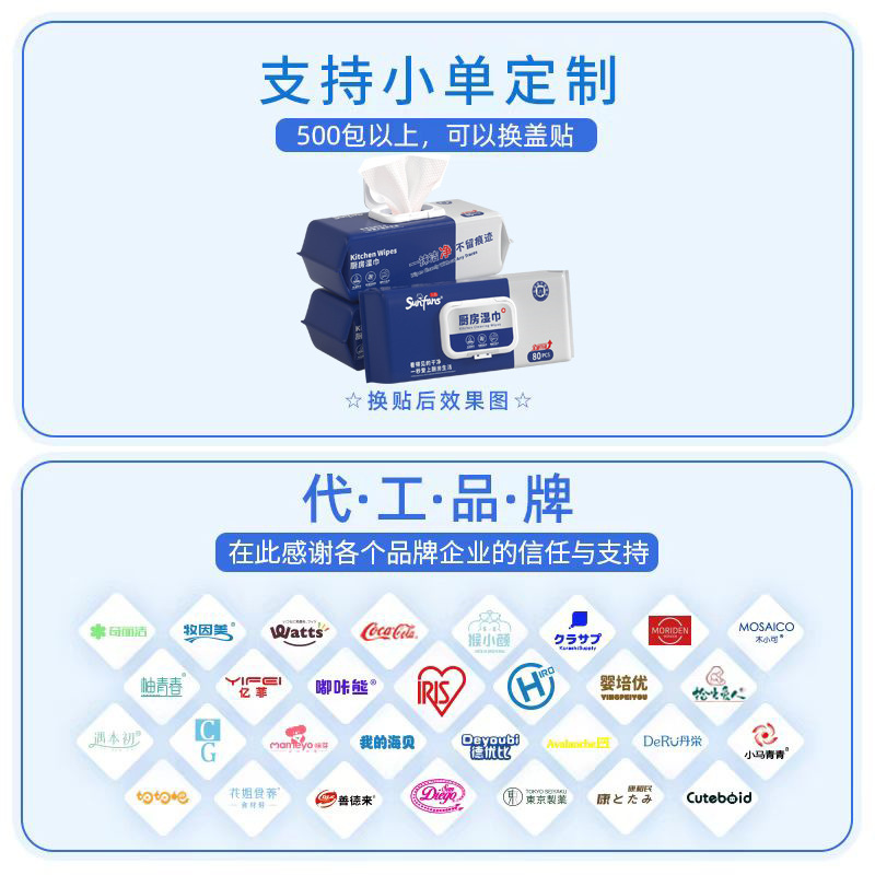 キッチン油汚れ除去用ウェットティッシュ、特大・極厚、家庭用80枚入り大容量ウェットティッシュ、キッチン掃除用ウェットティッシュ|undefined