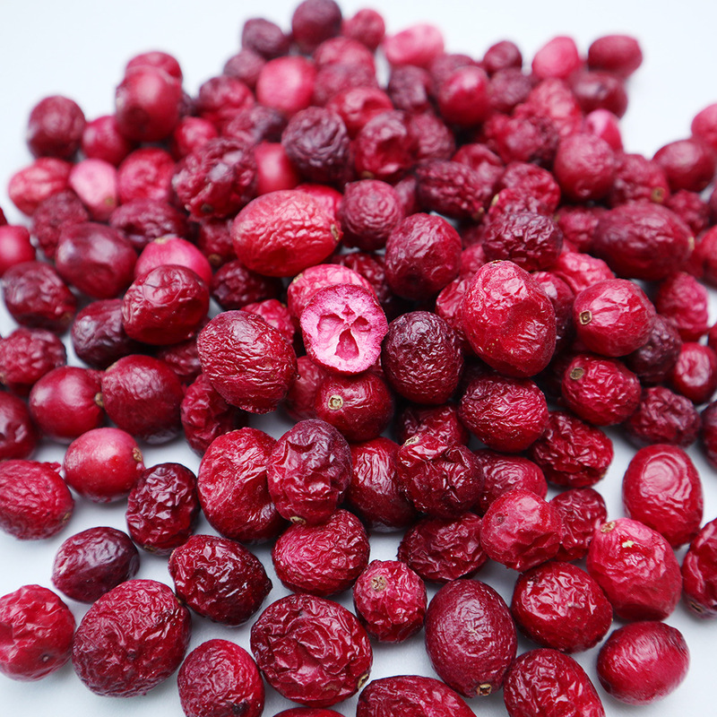 Freeze Dried Cranberry Snowflake Nougat Raw Material FD Cranberry Grade A Fruit Factory Outlet