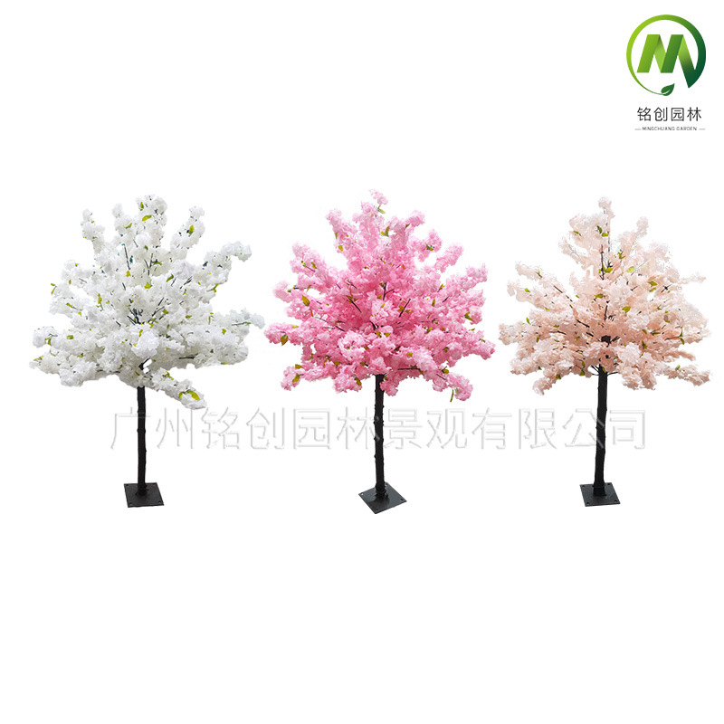 Cerezo artificial grande árbol de cerezo falso árbol decorativo grande centro comercial boda Hotel deseo árbol ornamentos decorativos