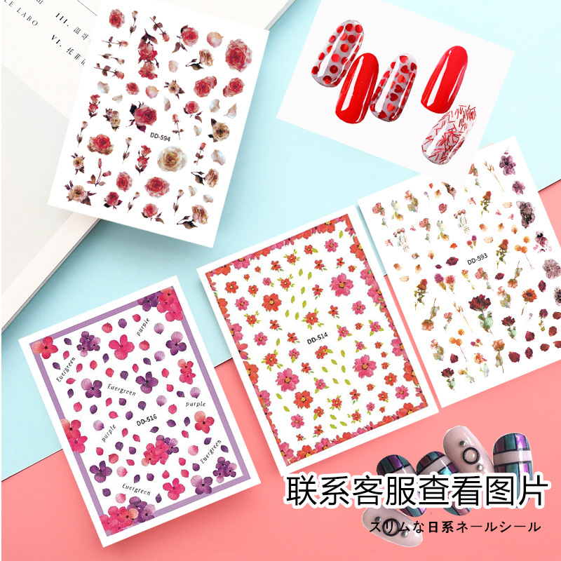 Manicura estilo Chanel pegatinas moda marca LOGO gran marca japonesa ligamento fino adhesivo uñas pegatinas todo partido calcomanías Decoración