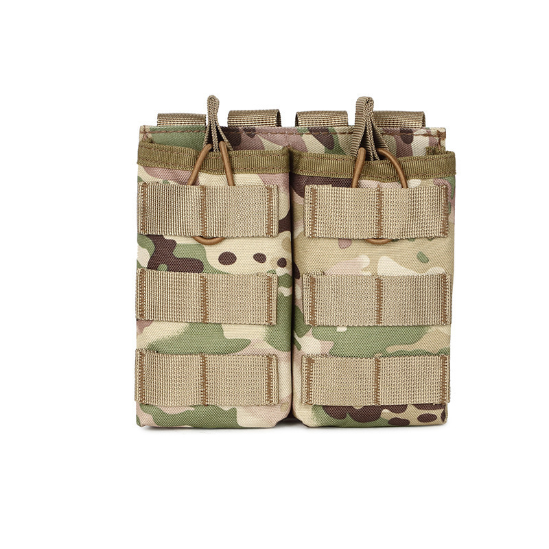 Duplex bolsa de cartucho MOLLE Monte accesorios bolsa militar fans camuflaje CS táctico cinturón de montaje táctico bolsa de cartucho táctico