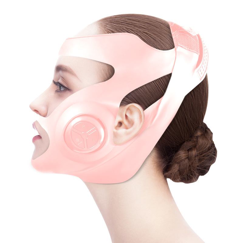 Face Mask Bandage Micro-current Electric V Face Instrument Electric Ems Facial Care Beauty Instrument Small Face-lift Mask Home