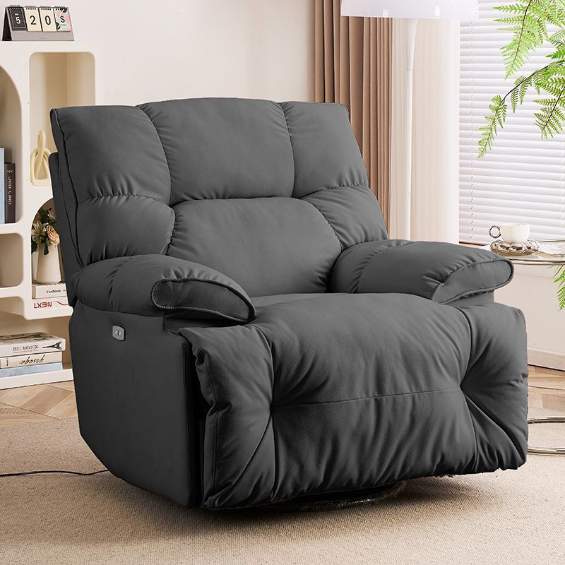 Silla de pelo de primera clase, sala de estar individual, dormitorio, silla mecedora para dormir perezosa, función eléctrica, rotación, luz, lujo moderno