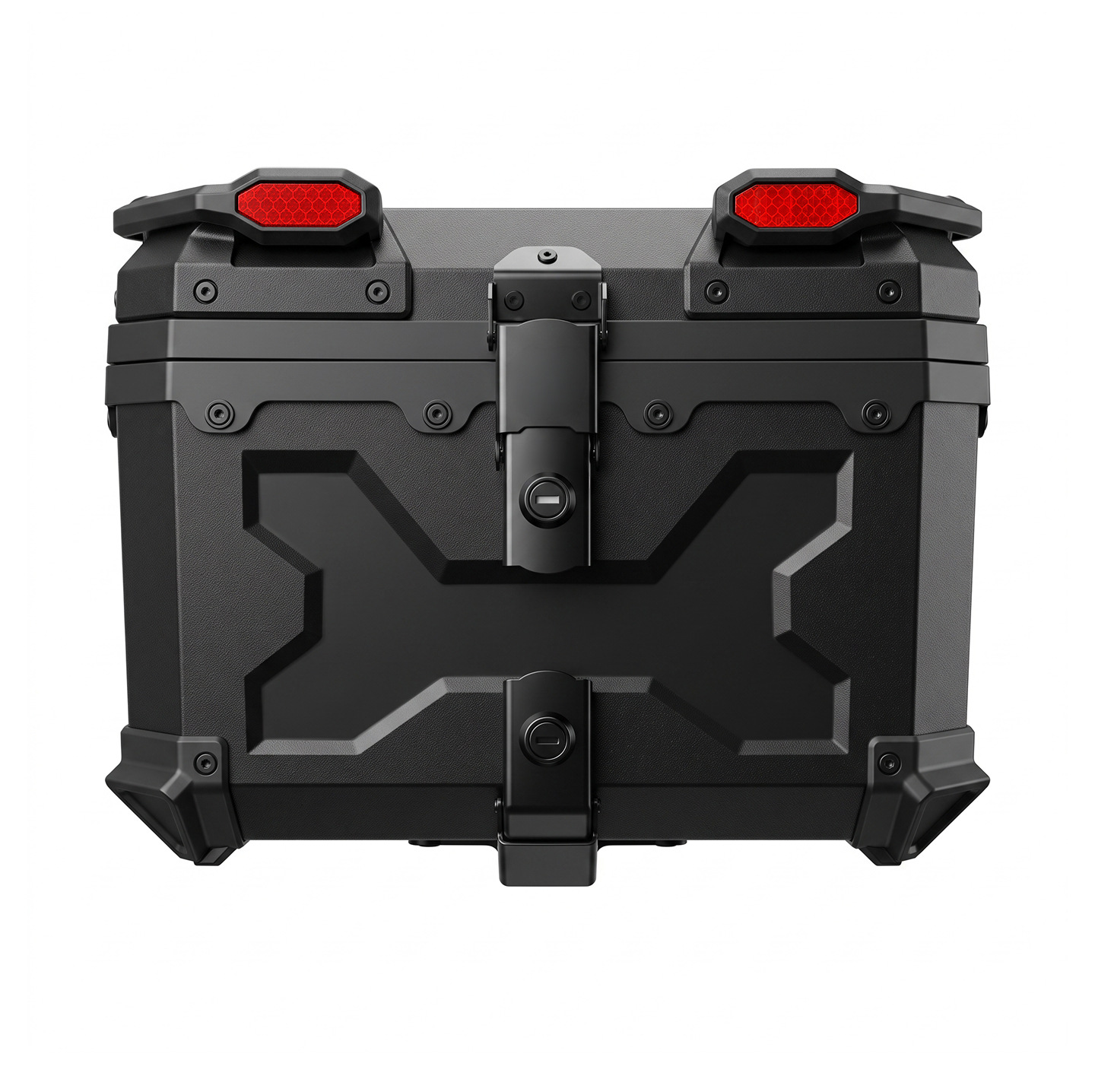 Universal motorcycle rear trunk, quick-release large-capacity non-aluminum alloy tail box for riders' scooters and electric vehicles