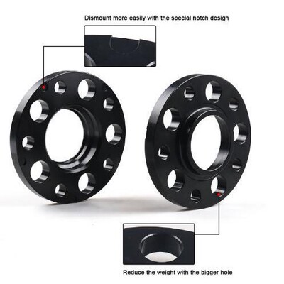 适用宝马轮毂法兰盘5x120 72.56mm 15mm/20mm 2只装配M14*1.25螺