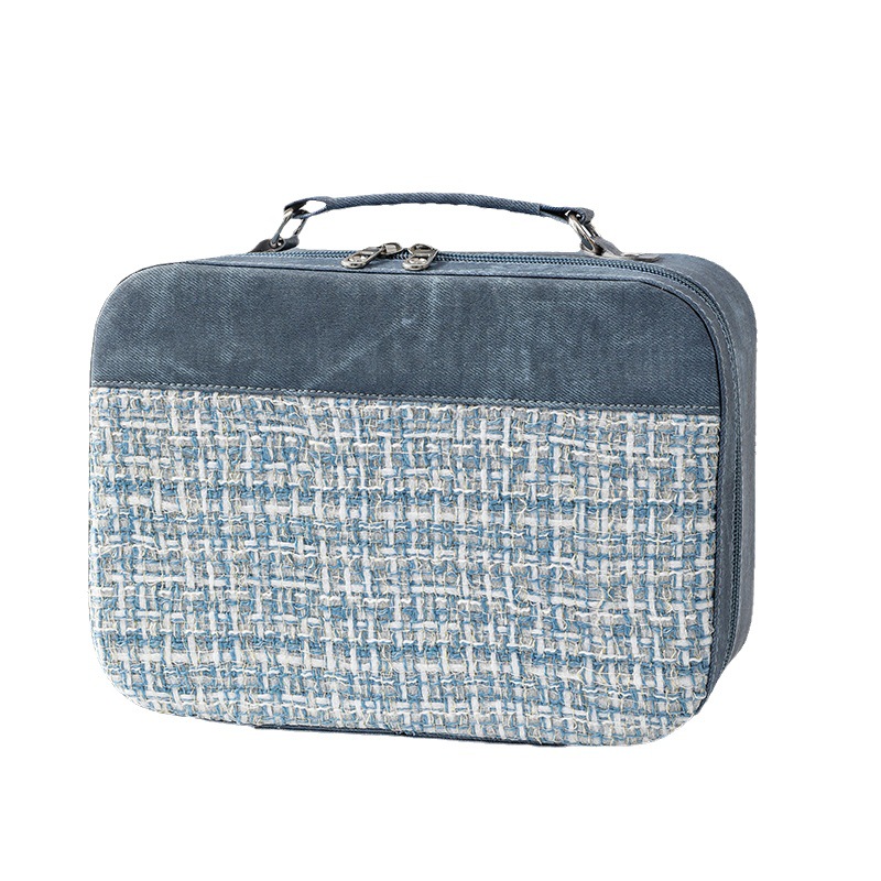 Venta directa de fábrica Chanel estilo cosmético caso las mujeres gran capacidad alto sentido Internet celebridad bolsa almacenamiento portátil multifuncional maleta