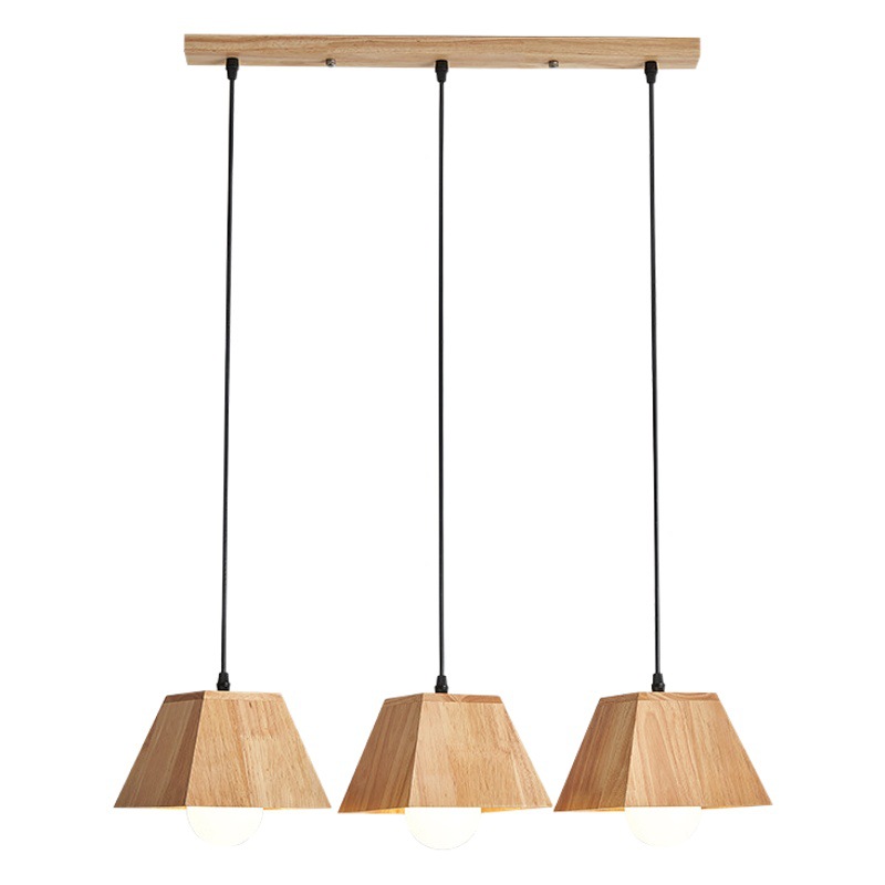 Lámpara de araña de madera maciza de estilo nórdico europeo y chino, personalizada, creativa, para sala de estar, comedor, dormitorio, hogar, barra de bar