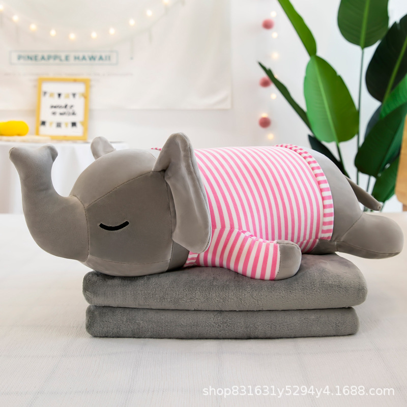 Juguetes de peluche perros, cerdos, osos, hipopótamos, muñecas, muñecas de aire acondicionado 2 en 1 almohada mayorista y minorista
