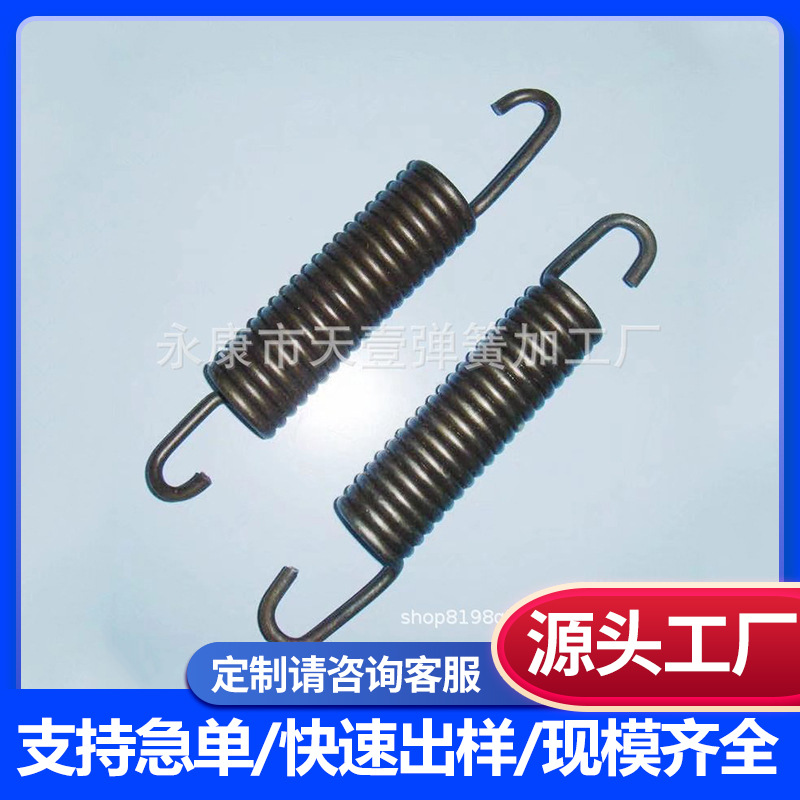 厂家批发多种规格带钩拉力拉伸弹簧高弹性高强度蹦床拉簧儿童蹦床