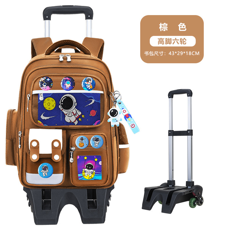 2026 nueva mochila escolar de tirón para estudiantes de primaria 23456 grados mochila de hombro