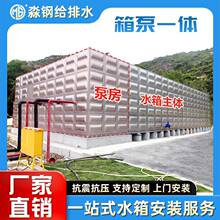 箱泵一体化消防水箱泵房 地面智慧泵站地埋式不锈钢方形水箱水泵