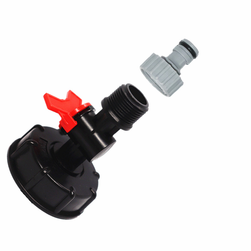 S60 * 6 rpm 3/4 pulgadas IBC tonelaje accesorios de conector de barril tonelaje conector de interruptor de barril tonelaje conector de manguera de jardín 62 conexión de filamento