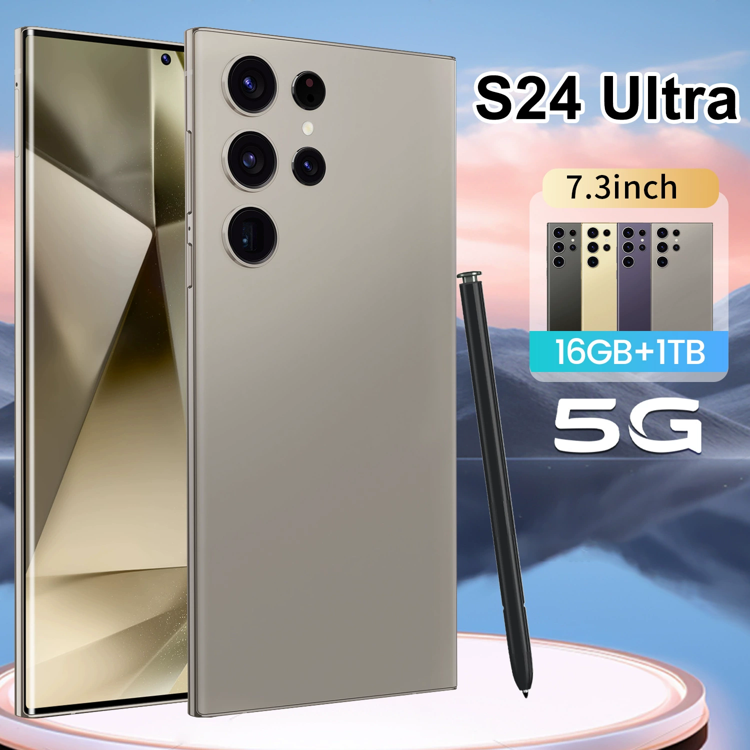 Новый кросс-бордер S24 Ultra6.75 экран 3+64ГБ встроенная стилус быстрая зарядка реальная 4G полный Netcom умный торговый мобильный телефон