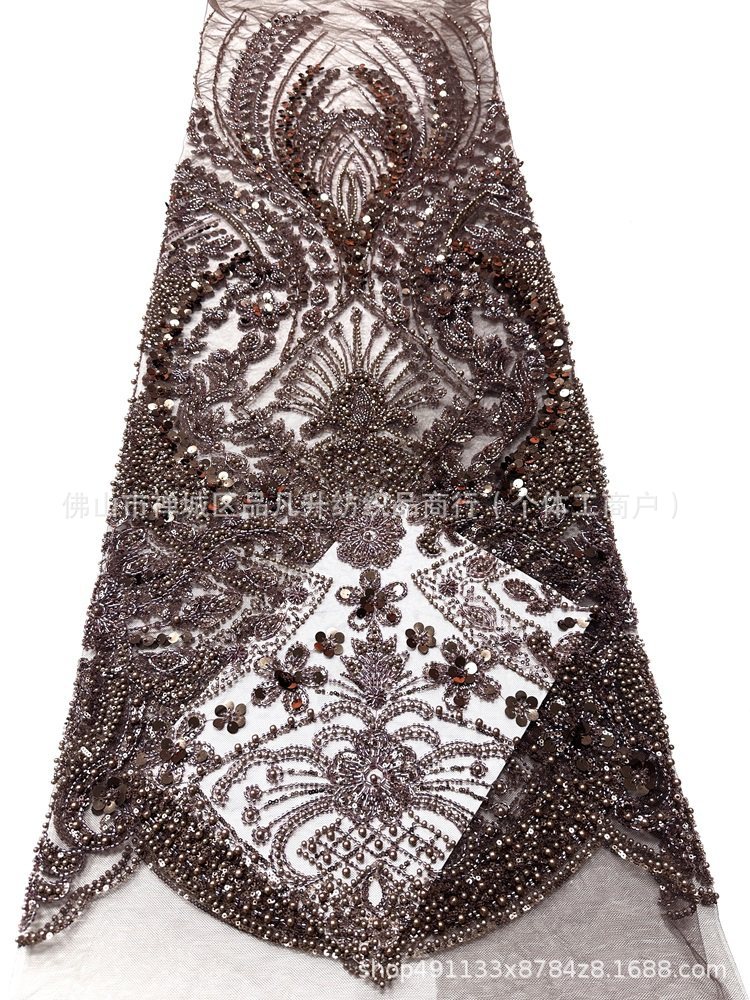 2026 nuevo estilo de lujo ligero vestido de noche de fiesta de alto nivel nicho de la banda de cumpleaños vestido de noche tela de cuentas