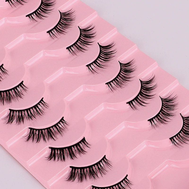 Фальшивые ресницы 3D Cat-Eye, европейский стиль, 10 пар многоразовые