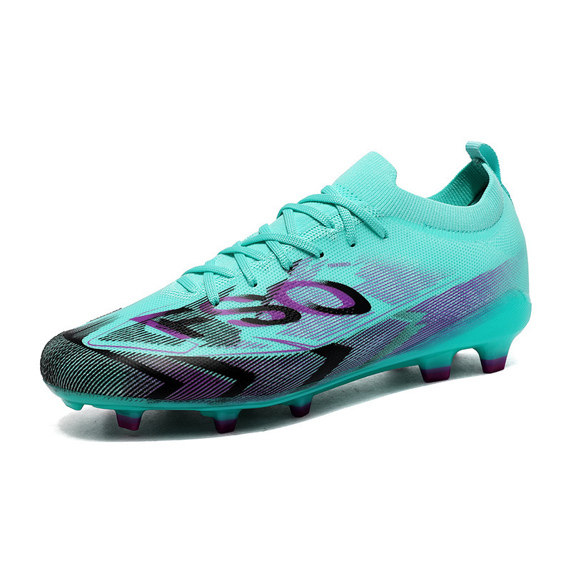Zapatillas de Fútbol de Corte Bajo AG PU TPU Transpirable para Césped