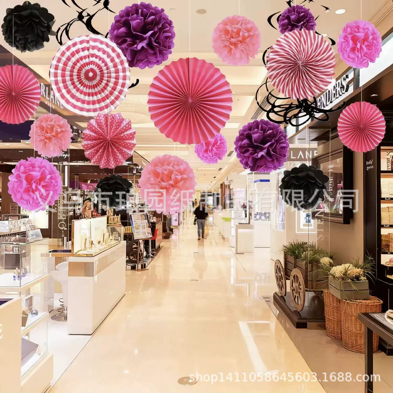 淘宝速卖通牡丹纸花球欧美流行婚礼生日宴会饰品厂家纸质工艺品