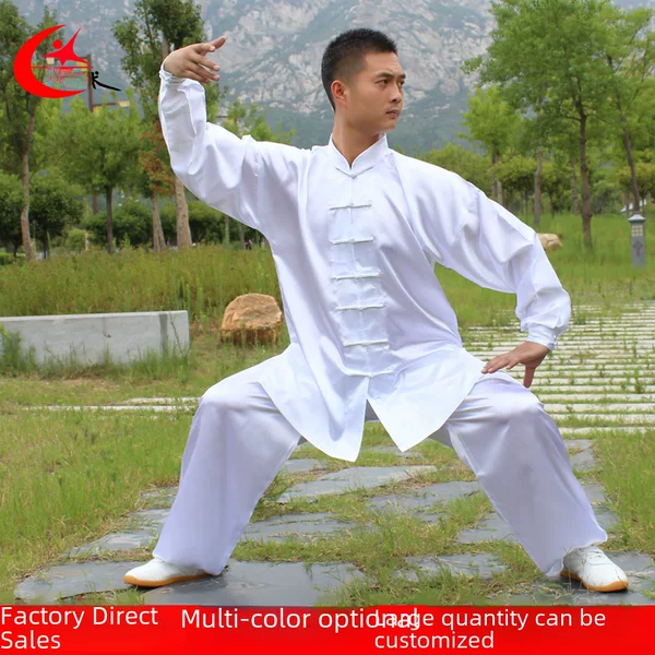 2026 Yucheng Tai Chi Clothing Training Uniforms Spring and Summer Morning Exercise Clothing Performance Clothing Martial Arts Clothing Wholesale Men's and Women's Sets