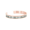 Dial suitable for men and women, fashionable golden bracelet for beloved stainless steel, pink gold