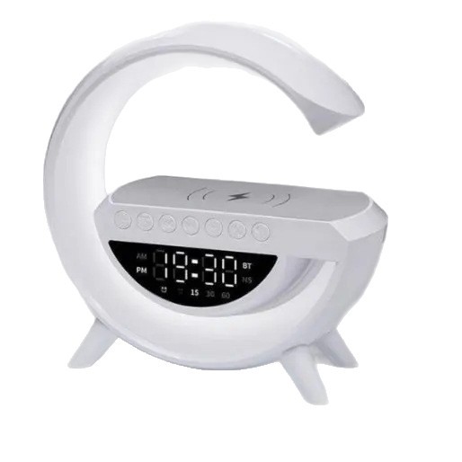 Bluetooth Wireless Charging Multi-Function Atmosphere Night Light Alarm Birthday Gift Speaker Moonlight Home Clock_voghion.com