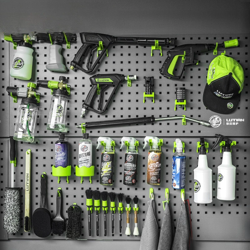 Greenfield Auto Beauty Store Подвесная доска с настенными отверстиями, стеллаж для хранения, стеллаж для хранения в автомойке, крючок, полка для инструментов